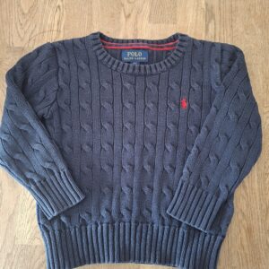 20260502_120442 Polo Ralph Lauren kabeltrui marineblauw maat 3T gebruikt