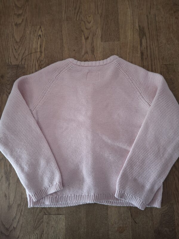 Baby C&A gebreide cardigan roze katjes zakjes maat 98 nette staat