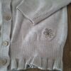 Palomino (C&A) gebreide cardigan ecru pofmouwen bloem maat 98 nette staat
