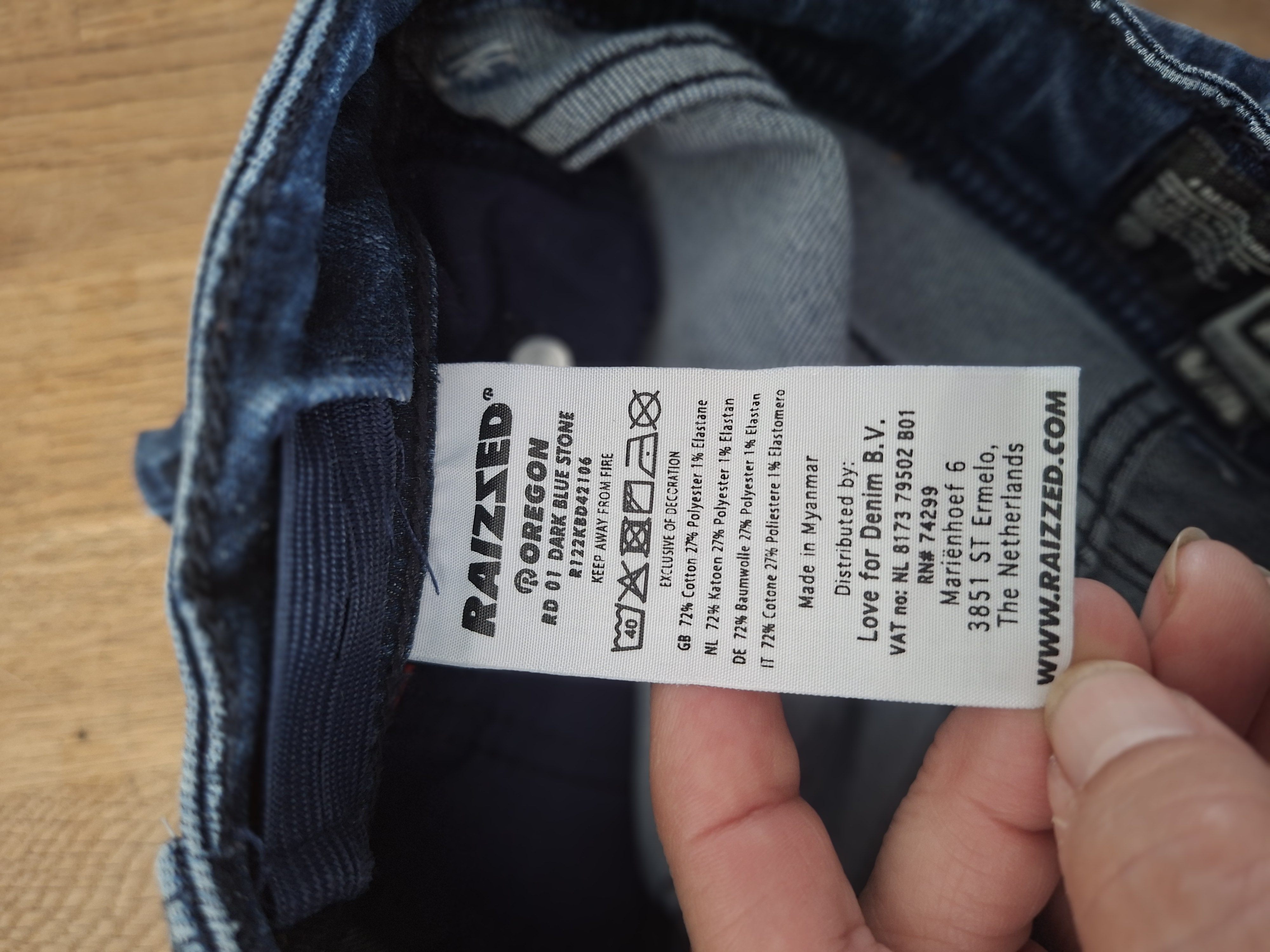 Raizzed Oregon denim short donkerblauw maat 116 nette staat
