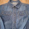 Name It denim overhemd blauw lange mouwen maat 116 nette staat