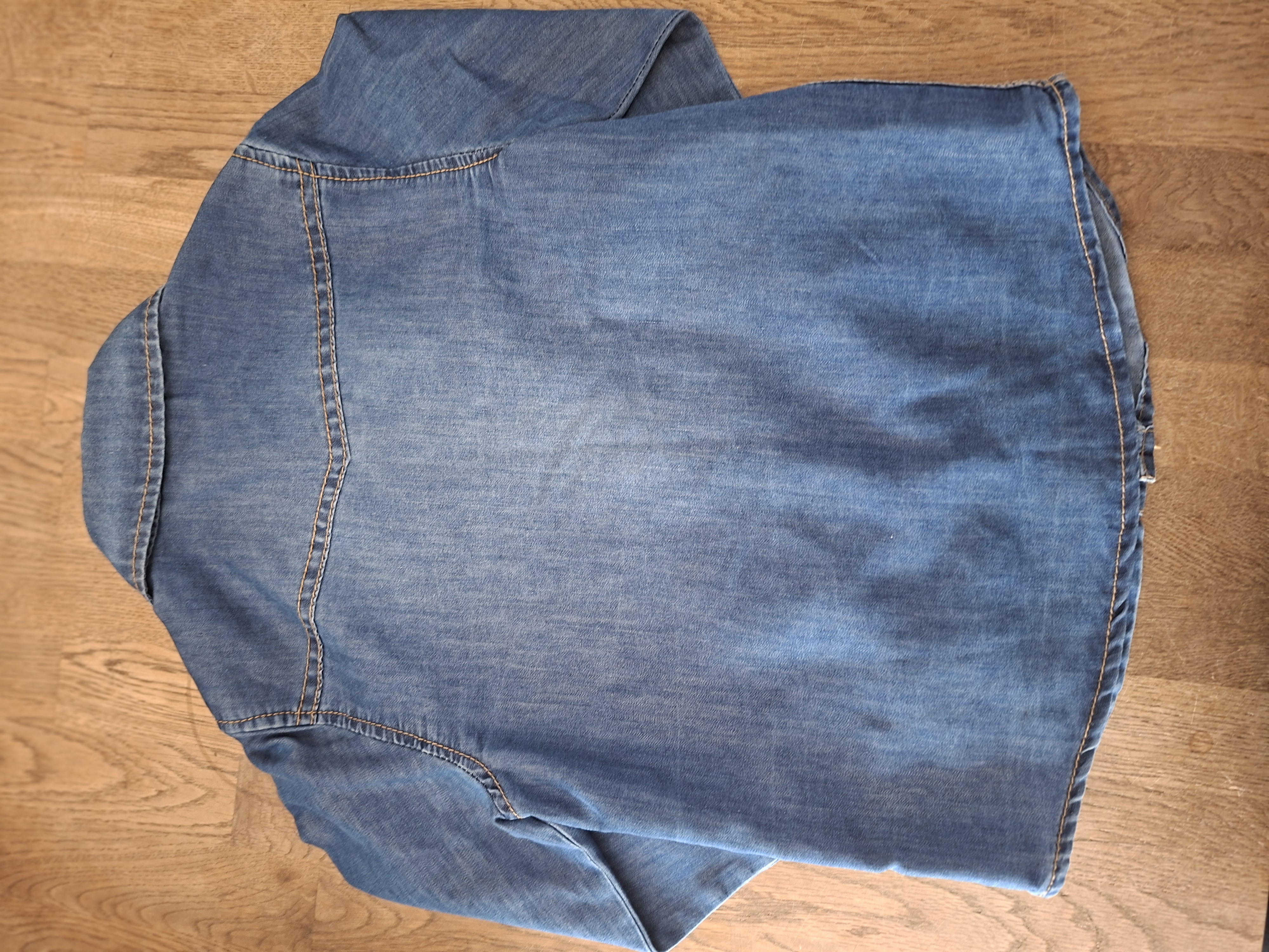 Name It denim overhemd blauw lange mouwen maat 116 nette staat