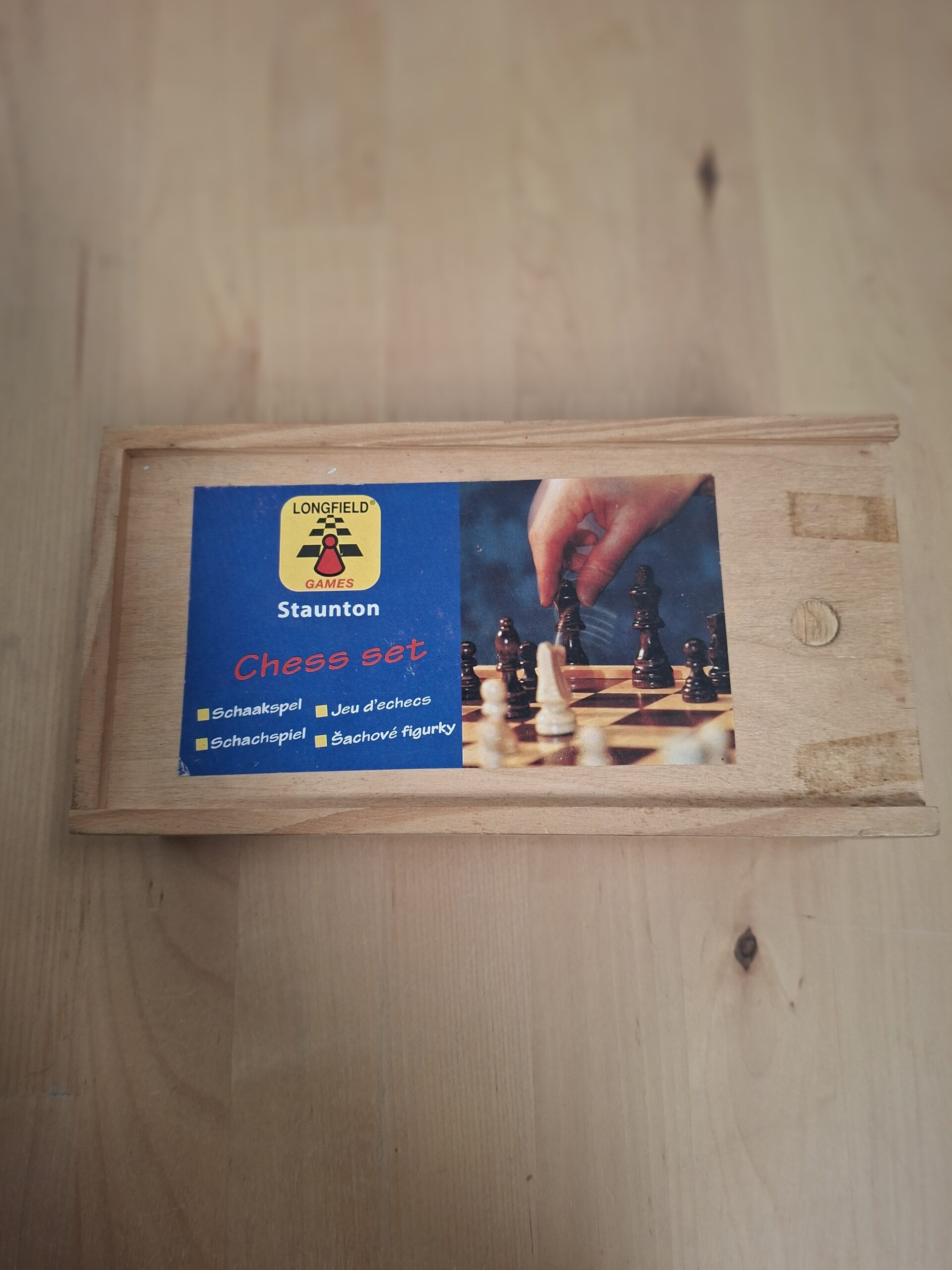 Longfield Games Staunton schaakset houten doos compleet nette staat