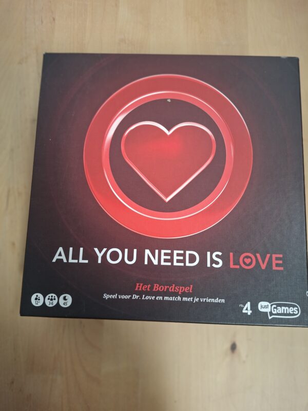 All You Need Is Love het bordspel Just Games RTL4 compleet nette staat