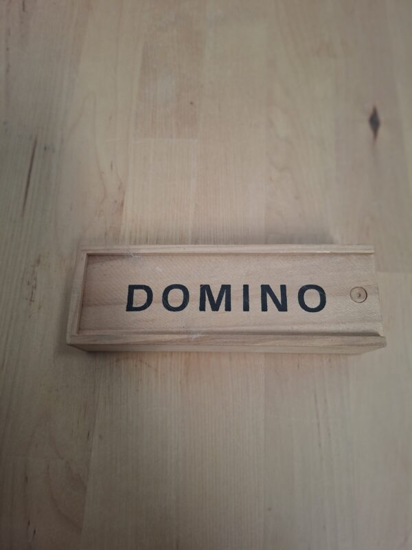 Domino set hout houten doos compleet nette staat