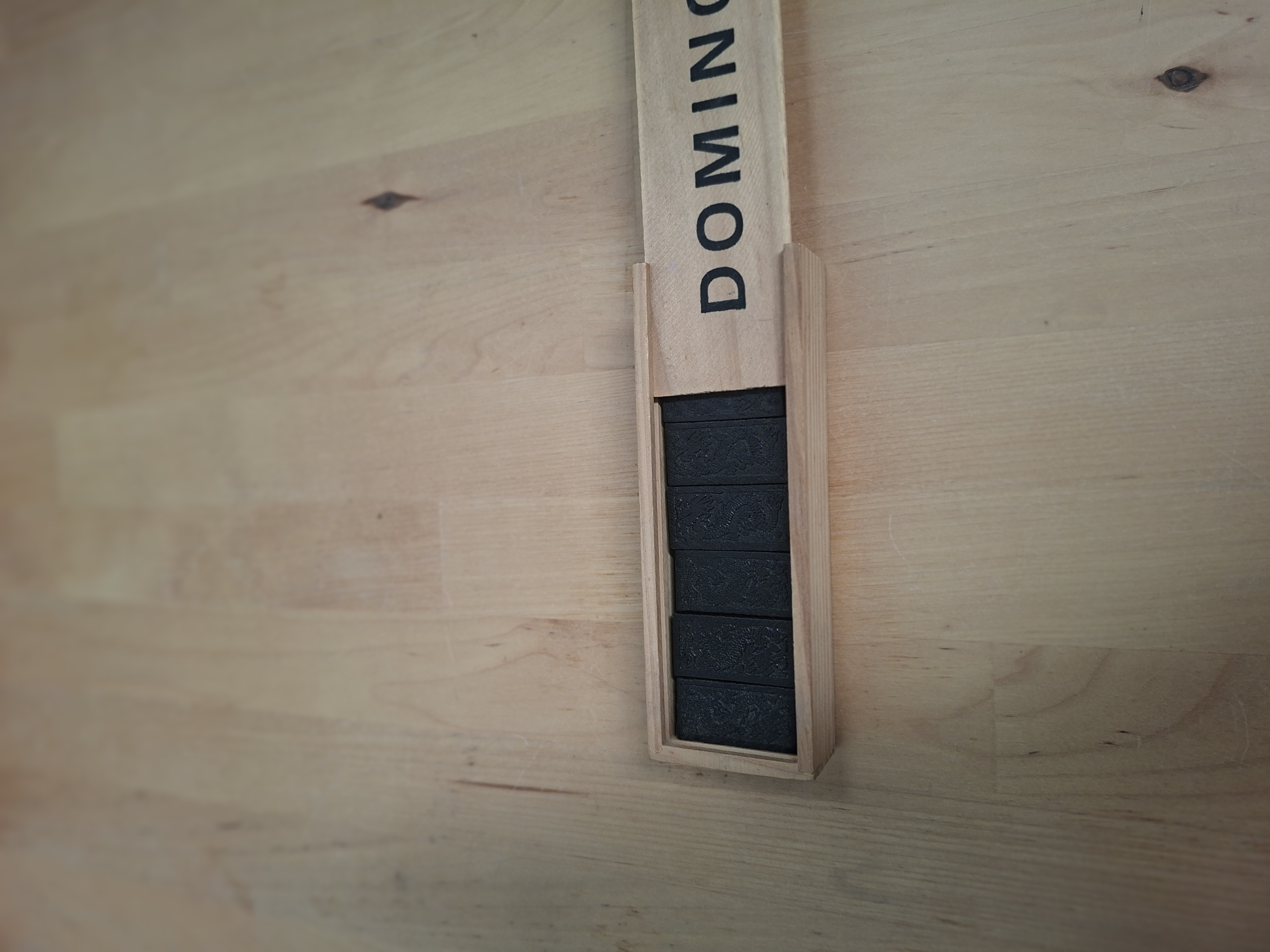 Domino set hout houten doos compleet nette staat
