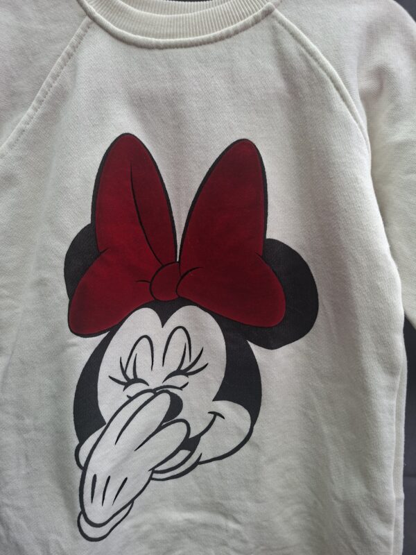 20260503_091102 Zara Disney Minnie Mouse sweatjurk ecru maat 98 nette staat