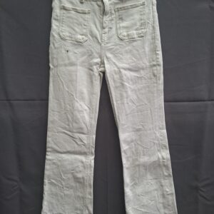 Mango MNG spijkerbroek ecru wide leg flared maat 146