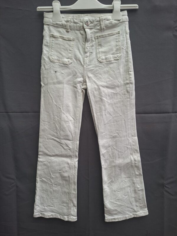 20260503_092828 Mango MNG spijkerbroek ecru wide leg flared maat 146
