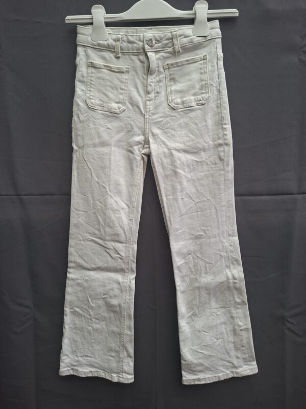 20260503_092830 Mango MNG spijkerbroek ecru wide leg flared maat 146