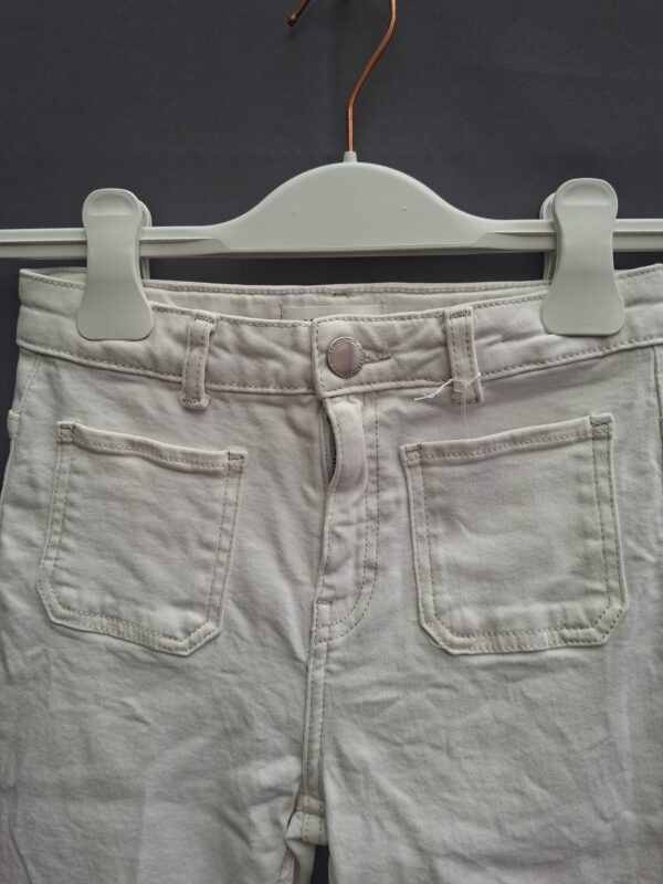 20260503_092833 Mango MNG spijkerbroek ecru wide leg flared maat 146