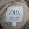 Zara cropped hoodie vest taupe beige rits maat 128