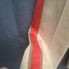 Jill & Mitch jogger camel rood zijstreep wide leg