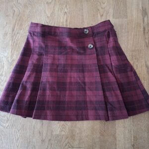 20260505_180819 H&M bordeaux geruit rokje maat 110