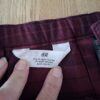 H&M bordeaux geruit rokje maat 110