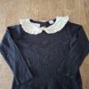 20260505_181509 Zara zwarte ribtop met ecru kraag maat 110
