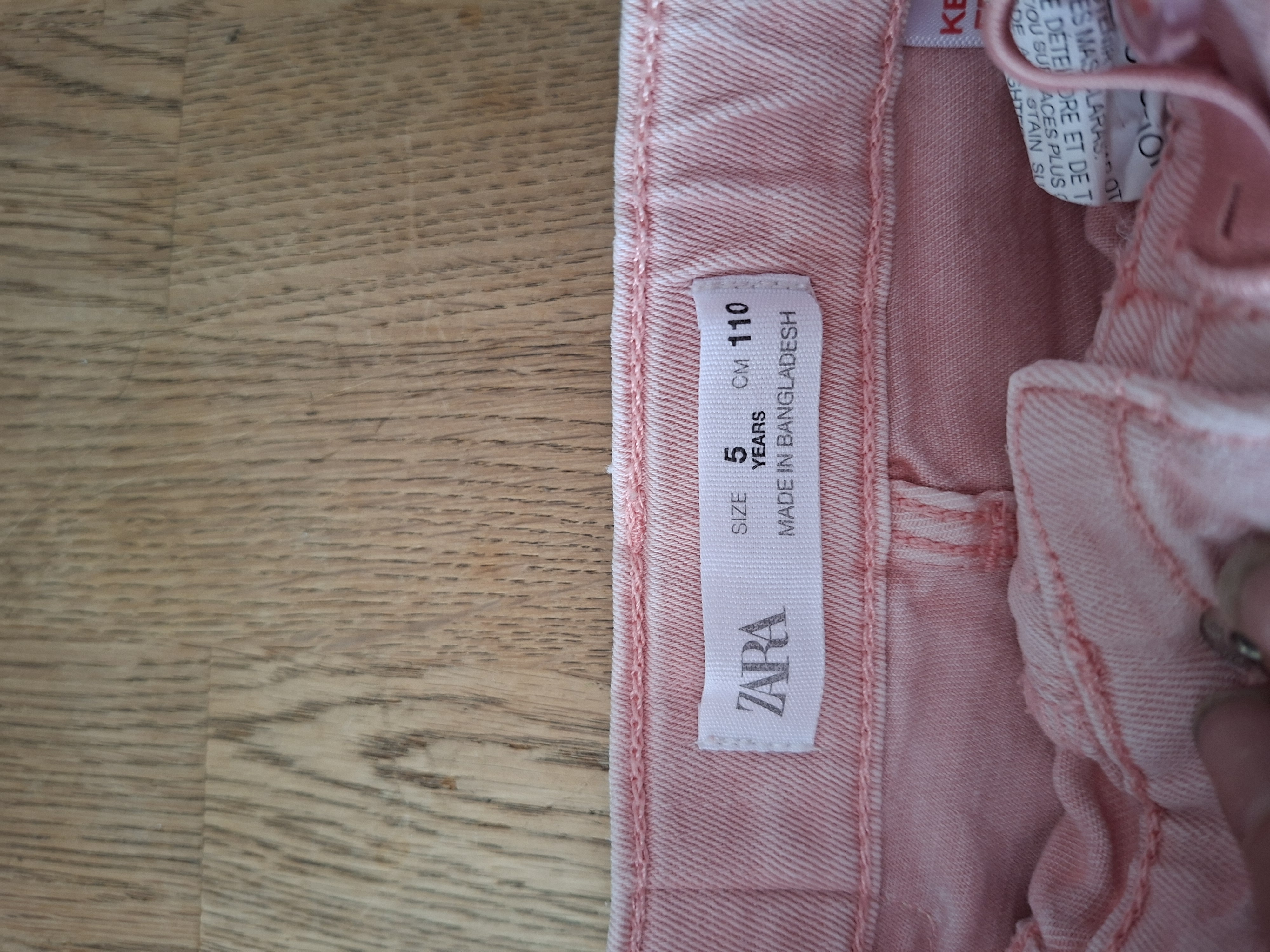 Zara roze jeans maat 110
