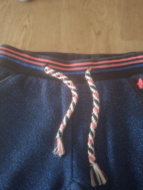 Like Flo donkerblauwe glitterbroek maat 86