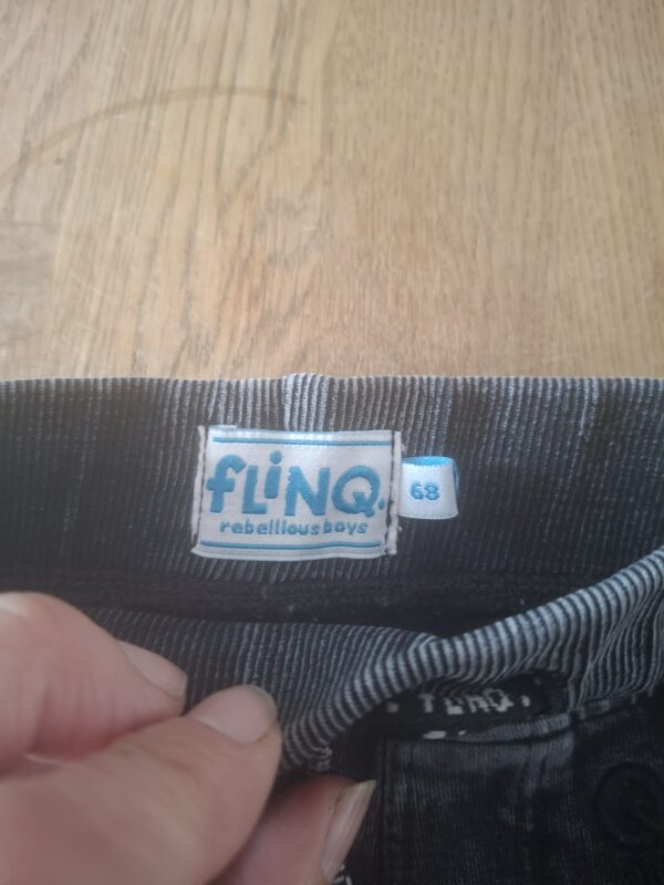 Flinq joggingbroek donkergrijs maat 68 (6 mnd)