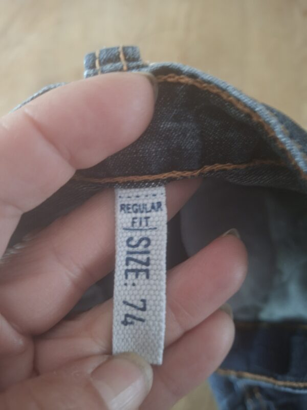 HEMA spijkerbroek donkerblauw regular fit maat 74