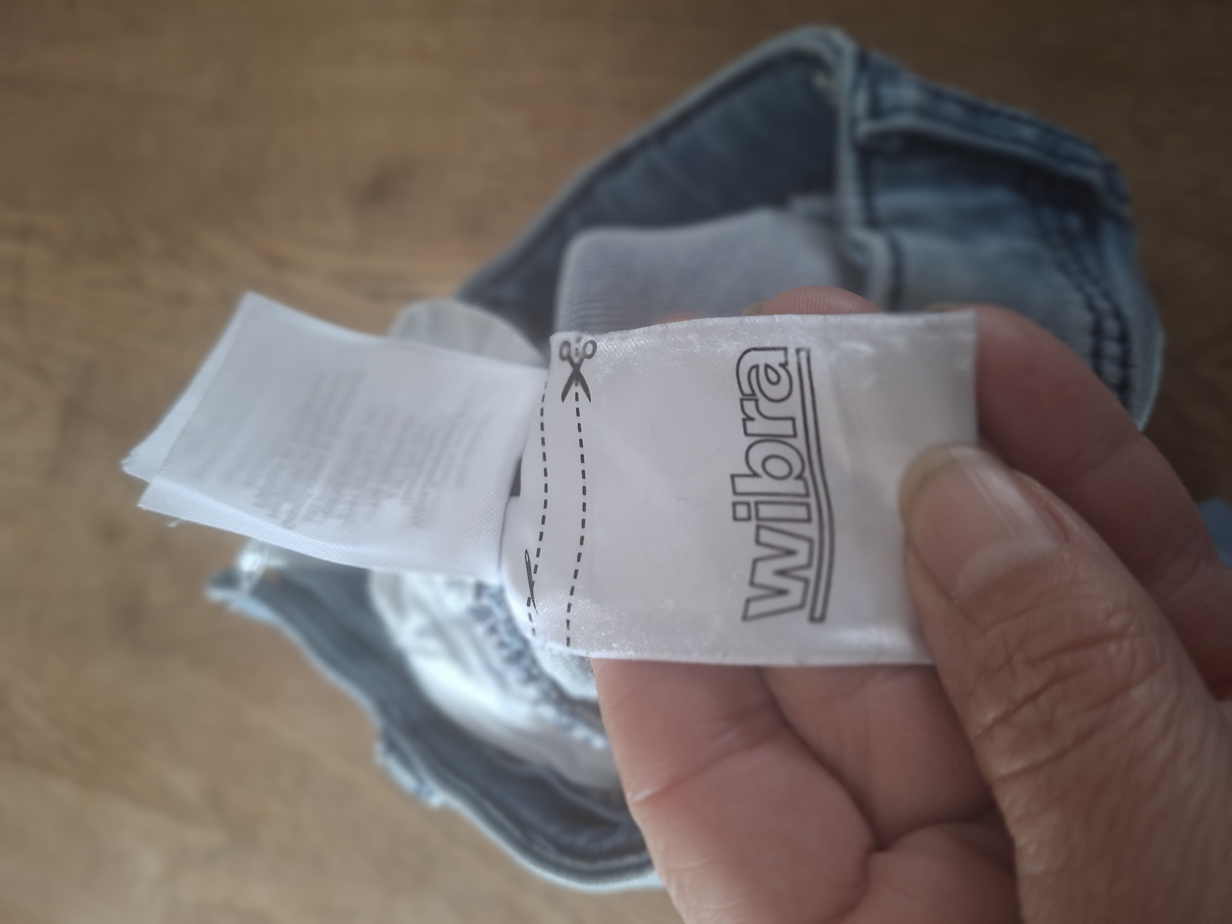 Wibra DNM spijkerbroek slim fit lichtblauw maat 74