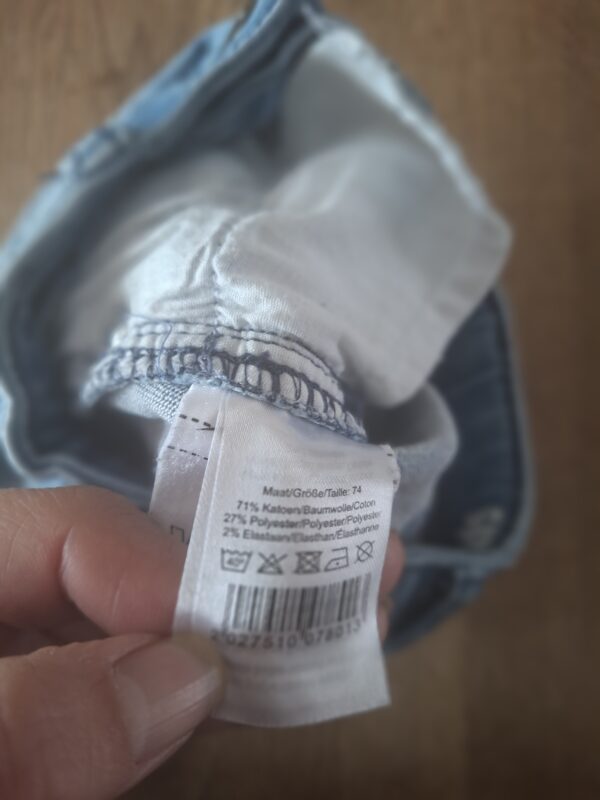 Wibra DNM spijkerbroek slim fit lichtblauw maat 74