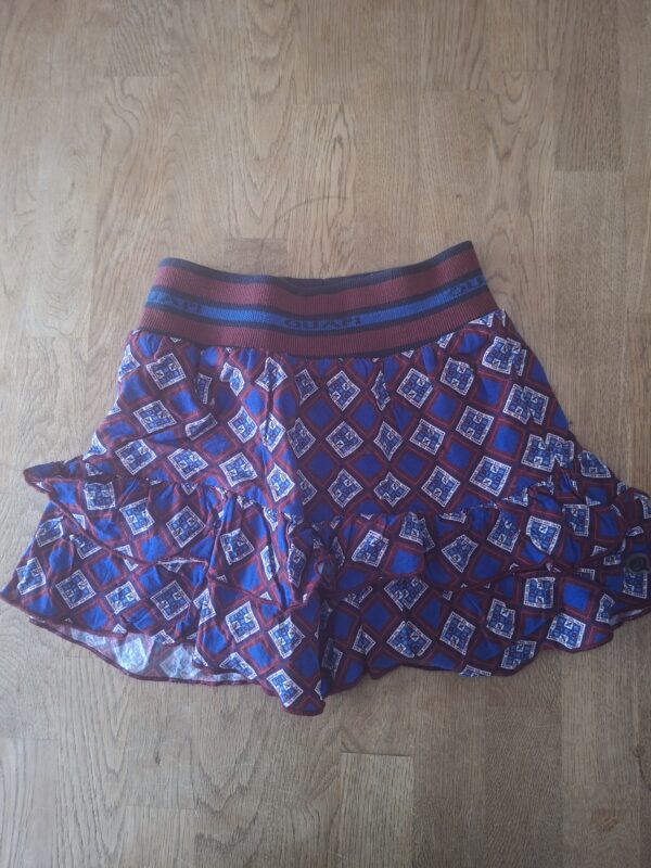 20260506_162317 Quapi Girls rokje ruitprint blauw/bordeaux maat 104/110