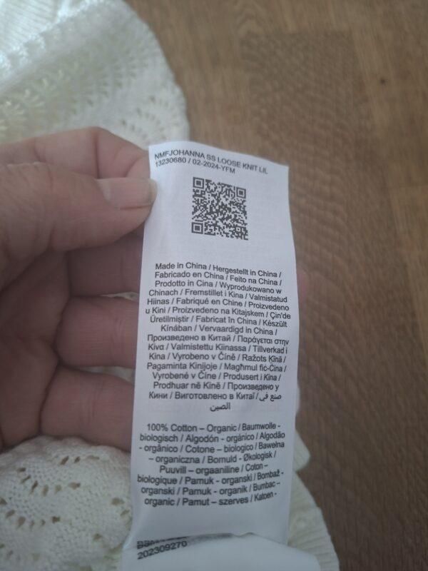 20260506_162854 Lil'Atelier gebreide trui korte mouw off-white ajour maat 104