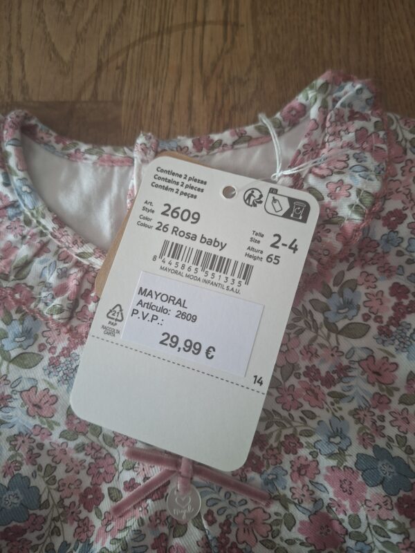 20260506_163307 Mayoral Newborn romper bloemen roze maat 68
