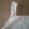 Zara mouwloos topje crème ribstof ruche bandjes maat 104