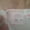 Zara mouwloos topje crème ribstof ruche bandjes maat 104