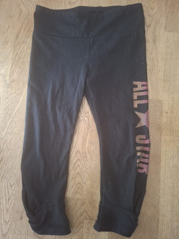 Converse All Star legging zwart glitter steentjes maat 98/104