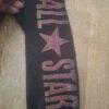 Converse All Star legging zwart glitter steentjes maat 98/104