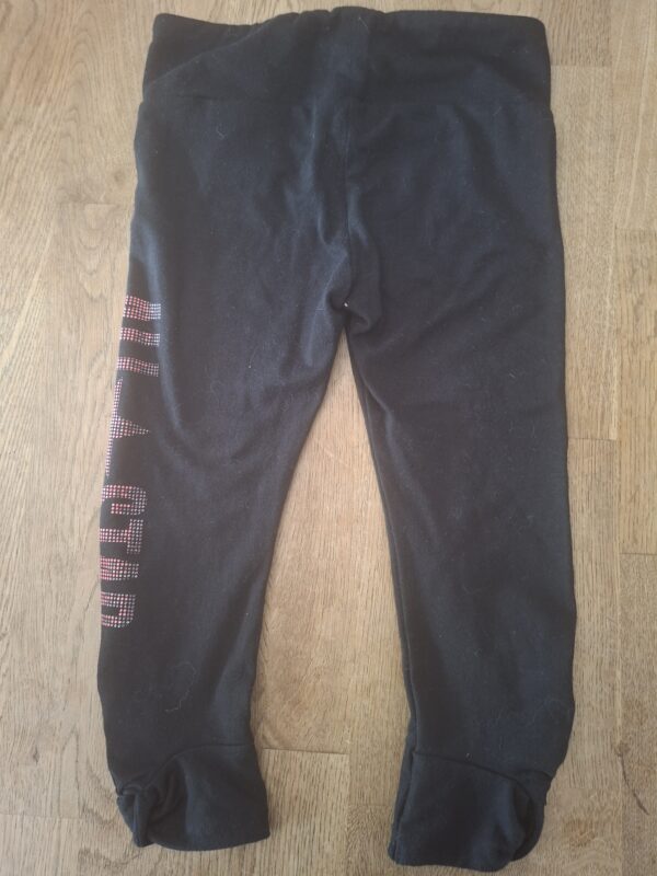 Converse All Star legging zwart glitter steentjes maat 98/104