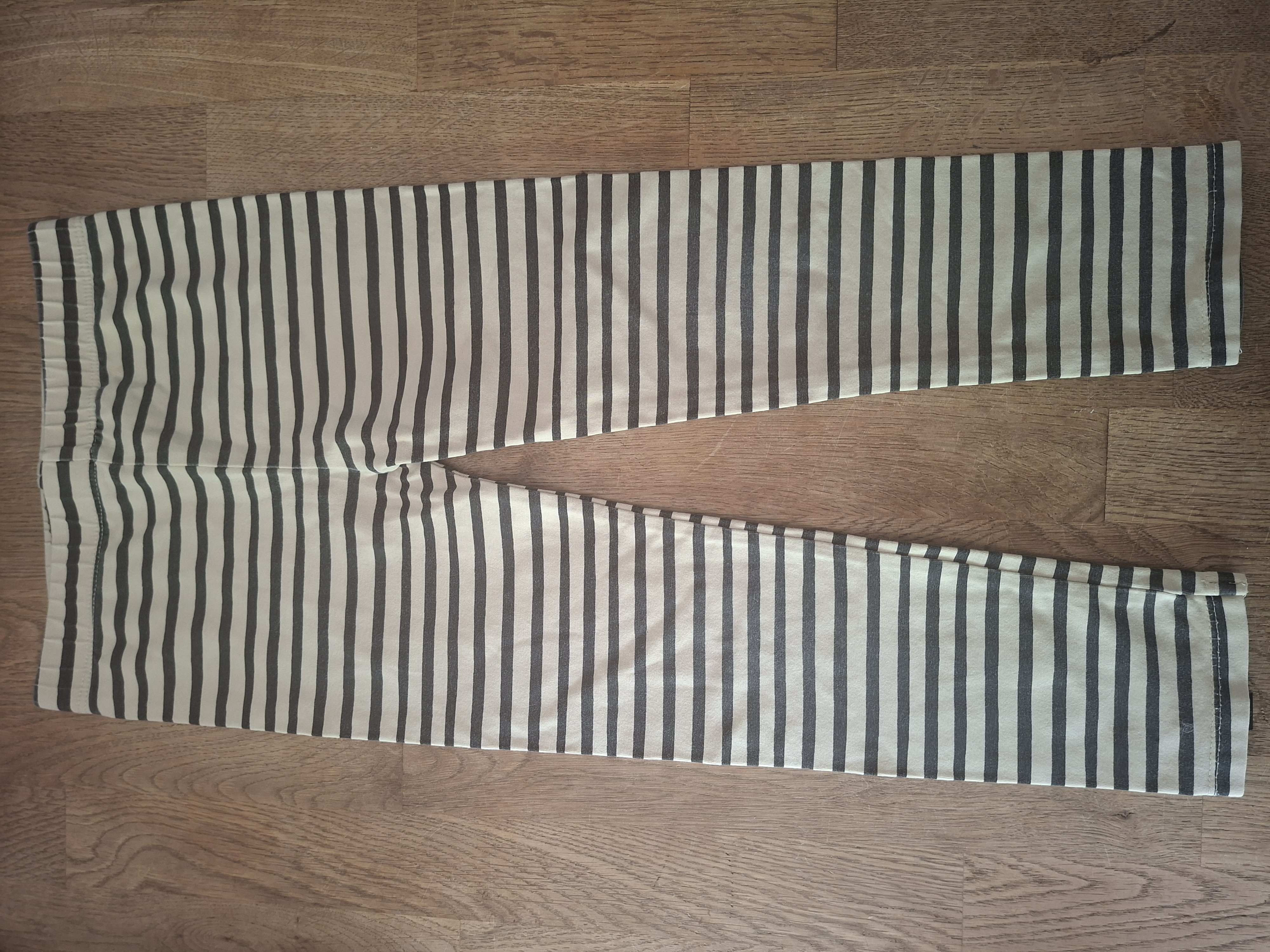 Your Wishes legging gestreept crème/grijs maat 110/116