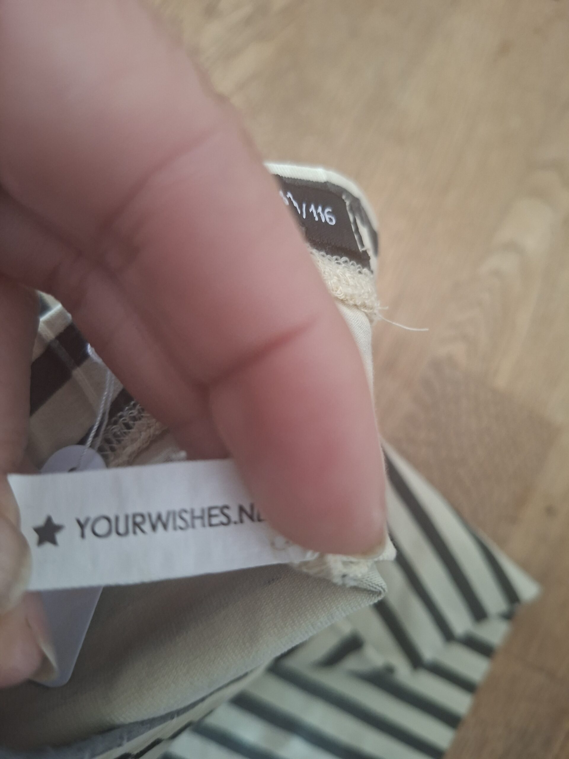 20260506_165259 Your Wishes legging gestreept crème/grijs maat 110/116