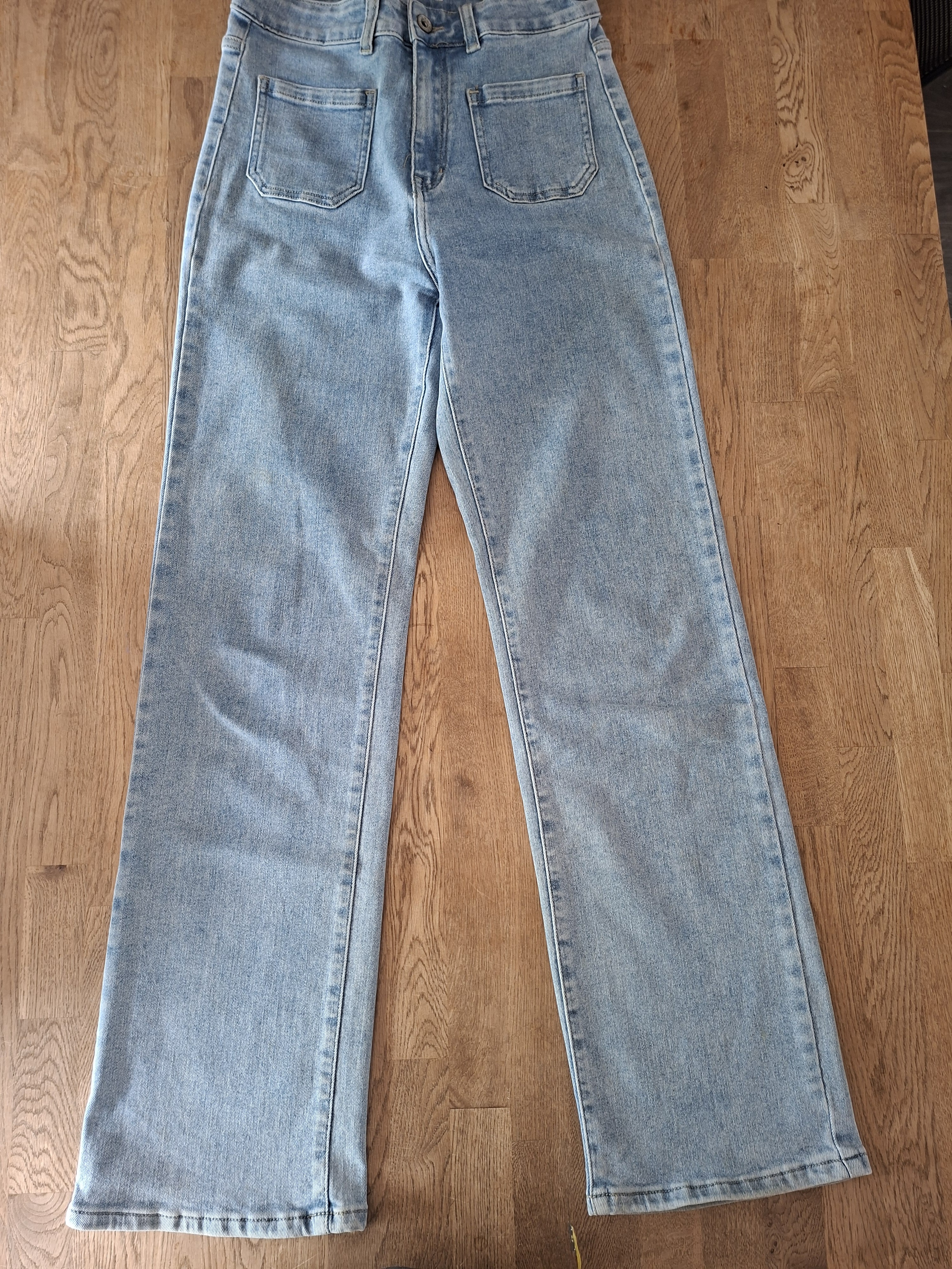 Hello Miss lichtblauwe wide leg jeans maat S/36