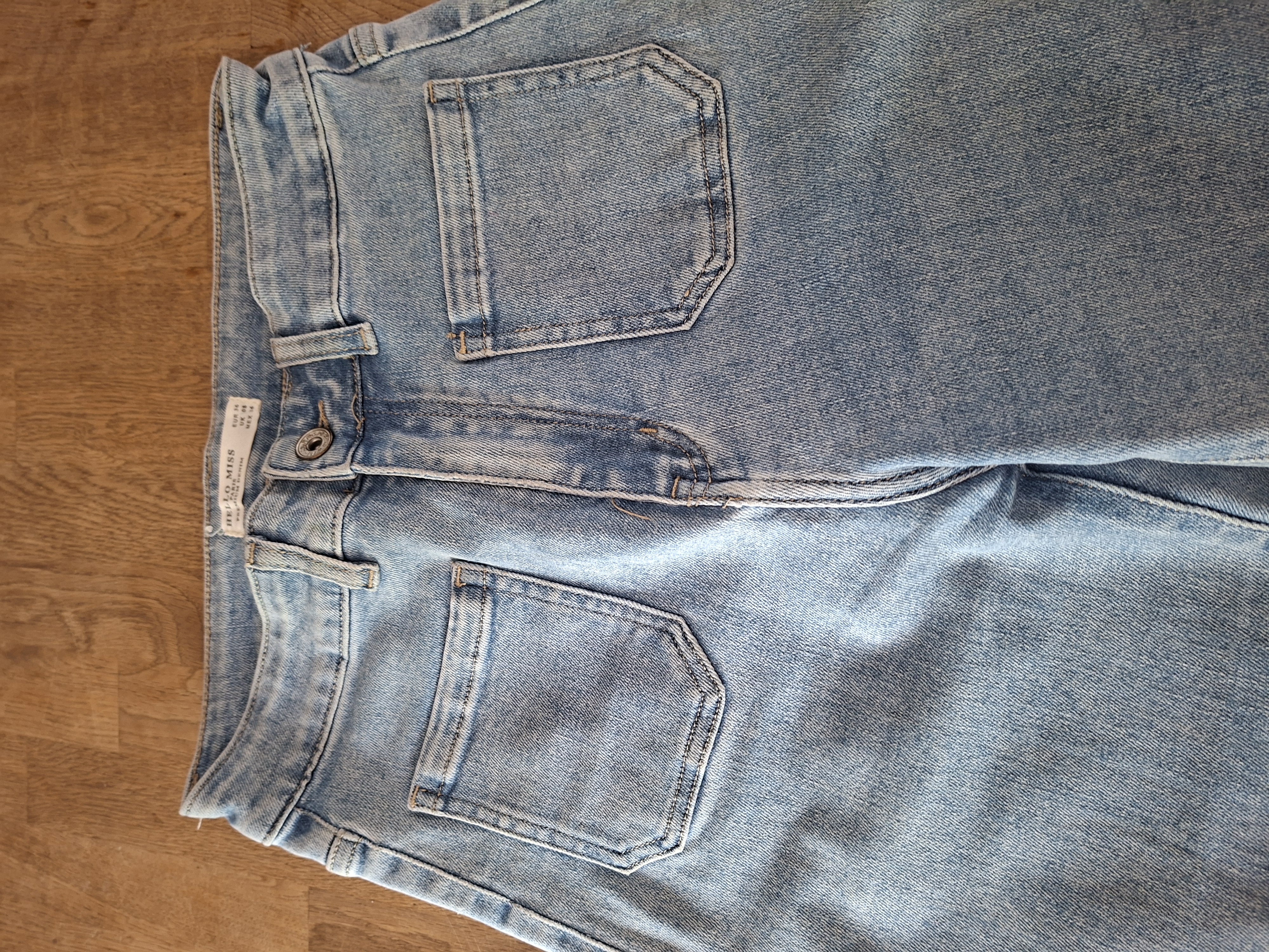 Hello Miss lichtblauwe wide leg jeans maat S/36