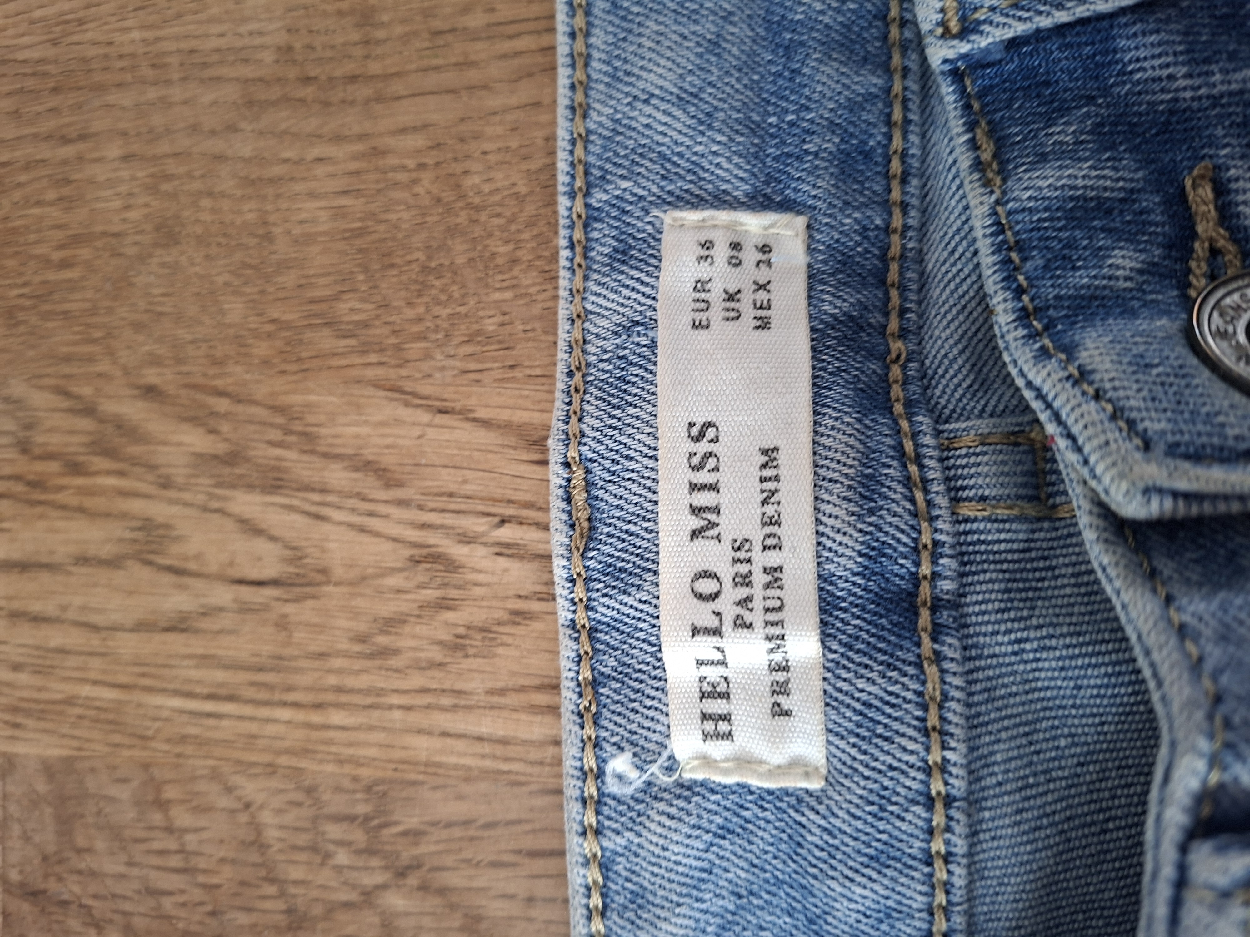 Hello Miss lichtblauwe wide leg jeans maat S/36