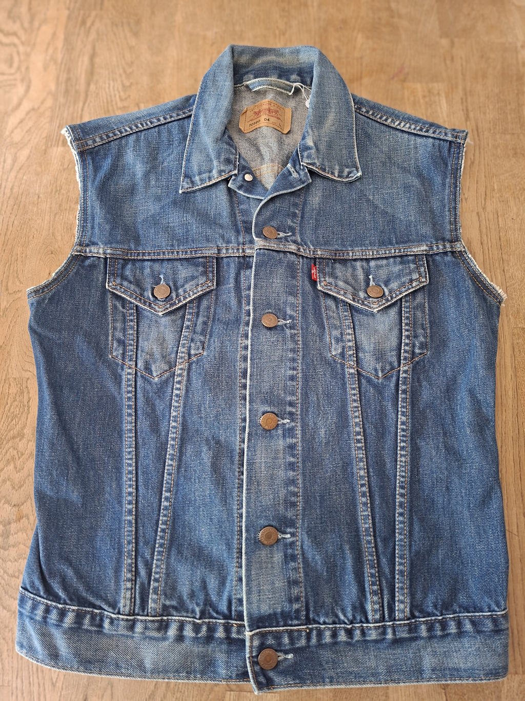 Levi's body warmer denim maat L