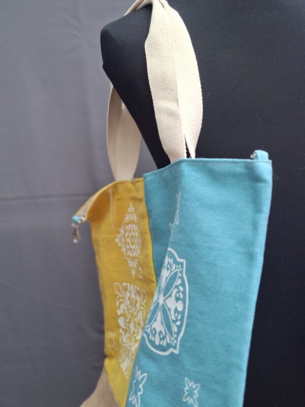 20260517_153413 14zero3 shopper set 2-delig turquoise/geel Italiaans design