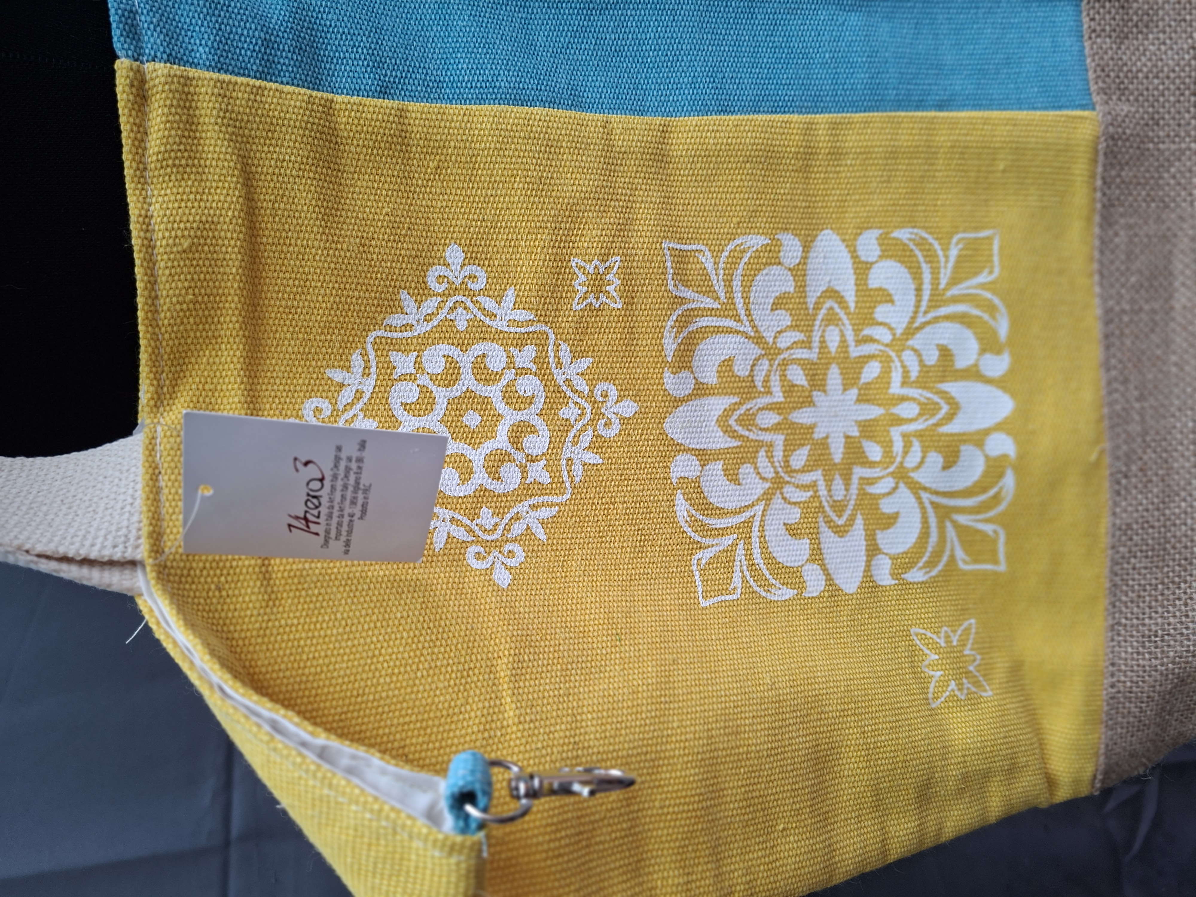 20260517_153502 14zero3 shopper set 2-delig turquoise/geel Italiaans design