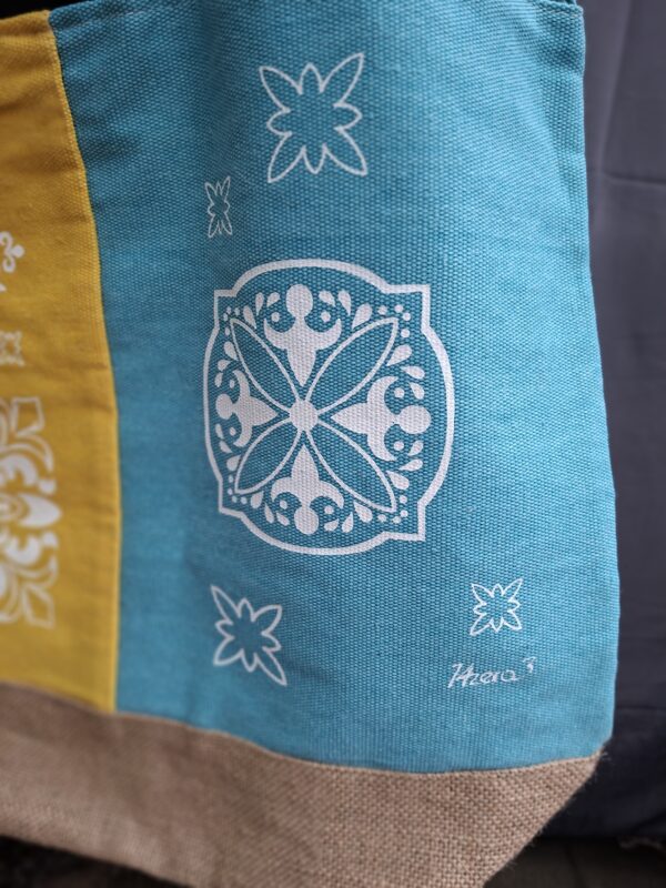 20260517_153505 14zero3 shopper set 2-delig turquoise/geel Italiaans design