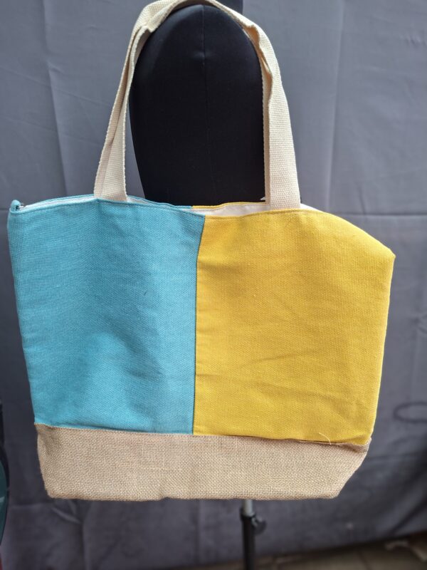 20260517_153514 14zero3 shopper set 2-delig turquoise/geel Italiaans design