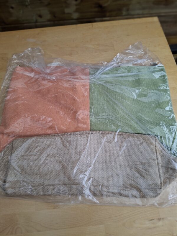 20260517_153749 14zero3 shopper set 2-delig groen/zalm Italiaans design