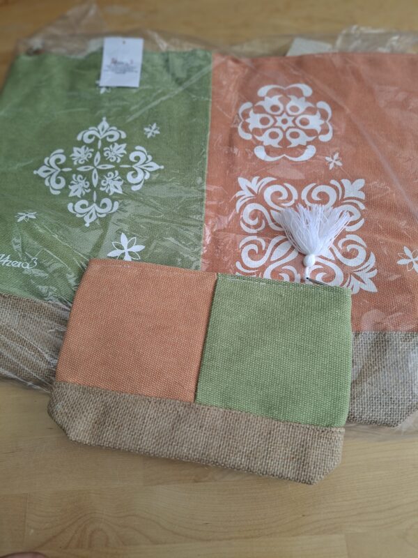20260517_153805 14zero3 shopper set 2-delig groen/zalm Italiaans design