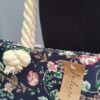 20260517_153956 Juleeze beach bag / shopper donkerblauw romantische bloemenprint