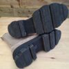Suède boots taupe chunky zool rits maat 37