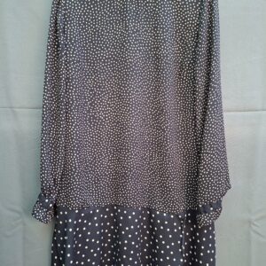 Zara Basic Collection jurkje donkerblauw beige stippen