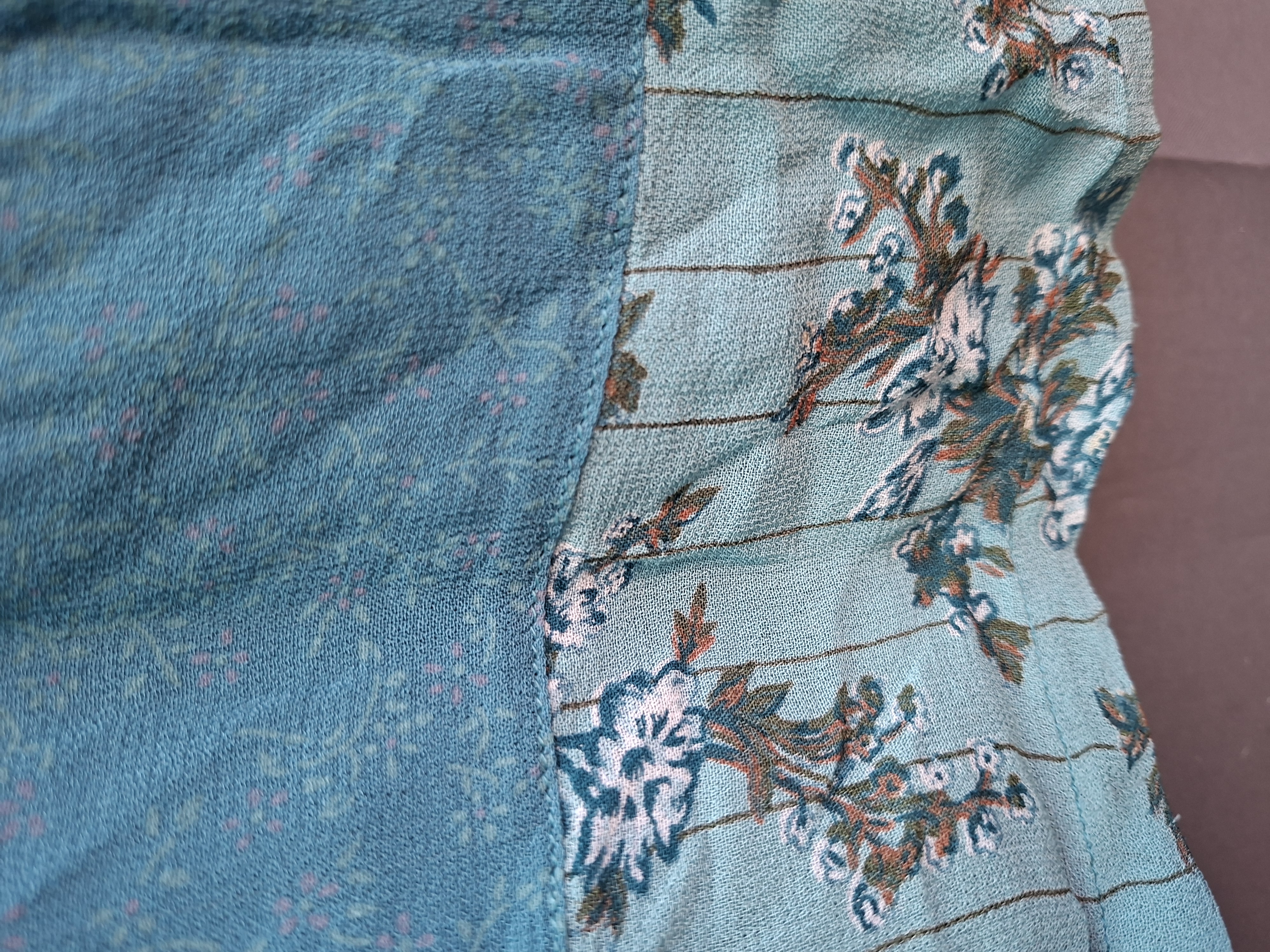 Bon'a Parte Womenswear wikkelrok turquoise bloemenprint
